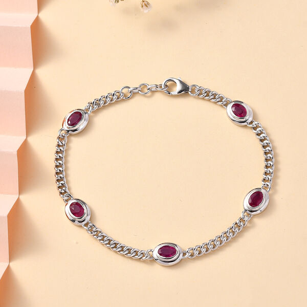 Afrikanisches Rubin-Armband, 19 cm - 4,39 ct. image number 2