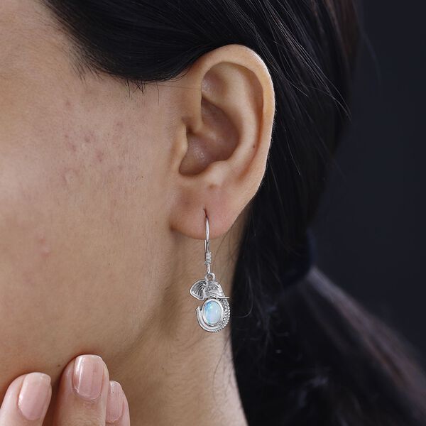 AA Natürliche, äthiopische Welo Opal Ohrringe - 1,05 ct. image number 4