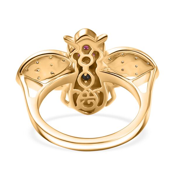 GP Trionfo Kollektion- Gelber, rosa, blauer Saphir und Zirkon Ring - 0,68 ct. image number 7