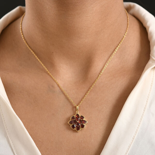 EVER TRUE Mosambik Granat Schmuckset ca. 50 cm ca. 3.56 ct image number 2