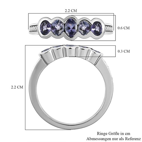 AA Tansanit Ring - 1,04 ct. image number 7