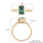 AAA sambischer Smaragd Solitär-Ring, 585 Gelbgold  ca. 0,96 ct image number 6