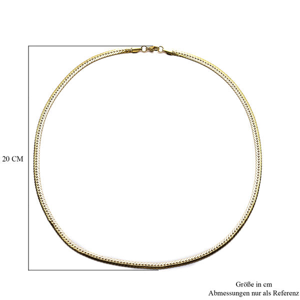 Figaro-Halskette, ca. 60 cm, Edelstahl vergoldet image number 6