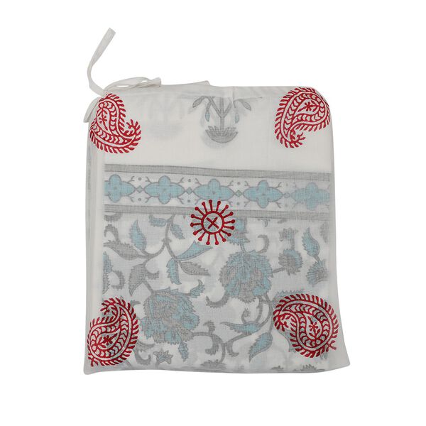 Bedruckter Baumwollvorhang, grau image number 4