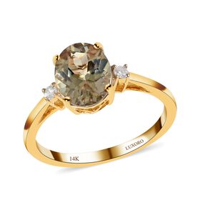 LUXORO AAA Turkizit und Diamant-Ring - 2,10 ct.