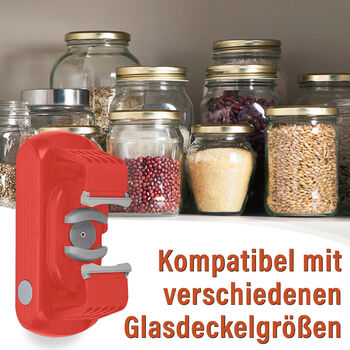 Homesmart - Elektrischer Dosen&ouml;ffner, K&uuml;chenhilfe, rot