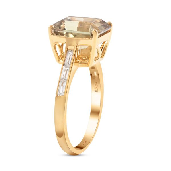 ILIANA AAA Turkizit und SI GH  Diamant Ring  in 750 Gelbgold - 4,35 ct. image number 6