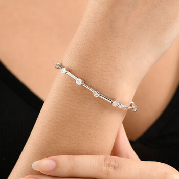 EverTrue 19cm Armband mit Diamantakzenten in Silberton