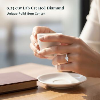 LUXURIANT DIAMOND - Lab Grown Diamant Ring 925 Silber (Gr&ouml;&szlig;e 17.00) (7-8 Werktage Lieferzeit) ca. 0.25 ct