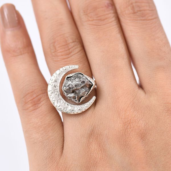 D'Joy Meteorit Ring 925 Silber rhodiniert (Größe 17.00) ca. 15,98 ct image number 2