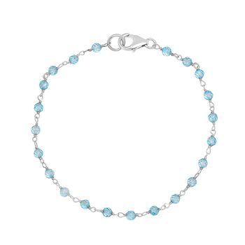 Blau Topas Armband ca. 19 cm, ca. 6.00 ct