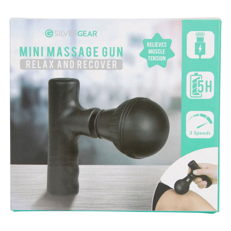 Mini-Massagepistole, Schwarz image number 0