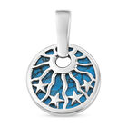 Blauer Howlit Anhänger, reines Messing ca. 9.83 ct