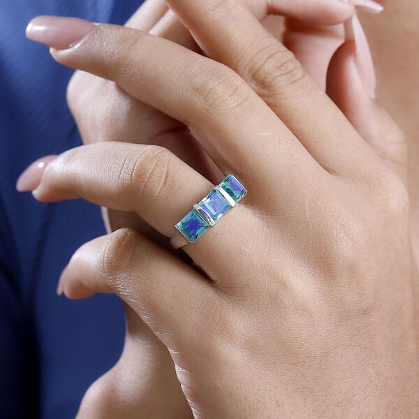 Pfau Quarz Triplett Ring - 4,07 ct. image number 3