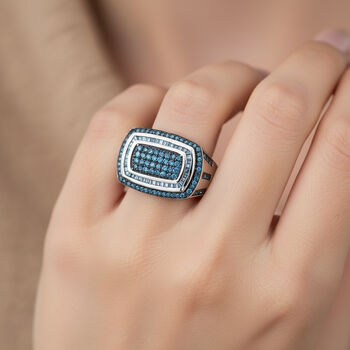 D'Joy blauer Diamant Ring - 0,99 ct.