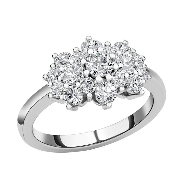 RHAPSODY - Diamant-Ring, zertifiziert VS E-F, 950 Platin  ca. 1,00 ct image number 3