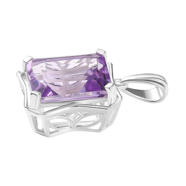 AA Rose De France Amethyst Anhänger 925 Silber ca. 6.28 ct image number 4