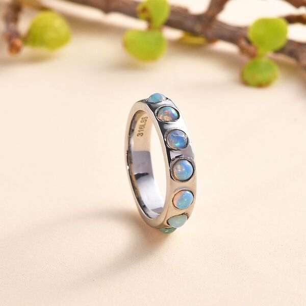 Nat&uuml;rlicher, &auml;thiopischer Welo Opal-Ring - 0,60 ct. image number 2