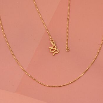 999 Gold Kugelkette ca. 50 cm ca. 3,36g