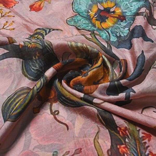 2er Set Luxus 100% Seidenschal und Rosenquarz Chakra-Armband image number 8