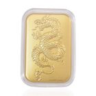 999er Goldbarren mit Drachenmotiv