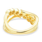 Moissanit Ring 925 Silber vergoldet  ca. 0,40 ct image number 5