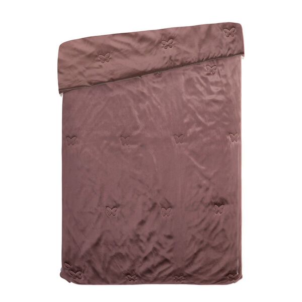 Serenity Night - 100% Maulbeerseide Sommerseidendecke mit Seidenf&uuml;llung Daunenkissen und Seidenkissenbezug Mauve image number 11