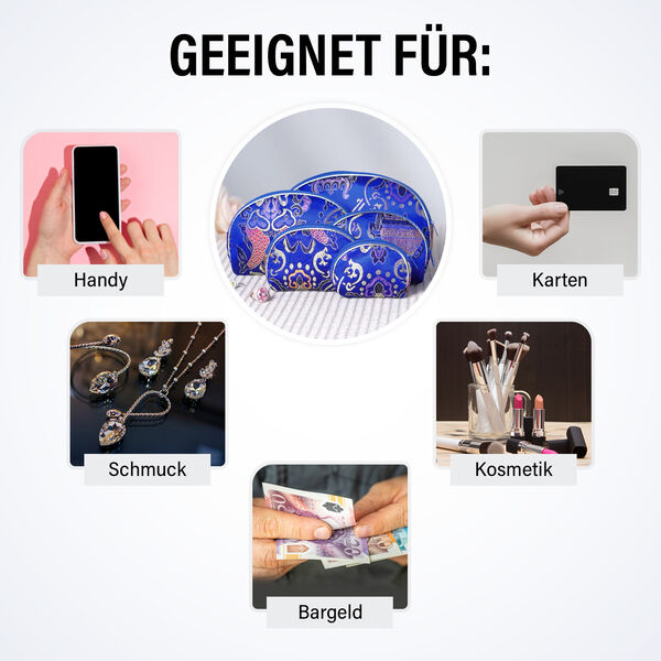 10er-Set Schmuckbeutel, K&ouml;nigsblau image number 4