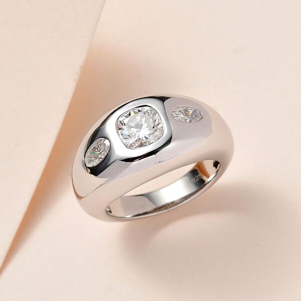 Moissanit Ring - 1,46 ct. image number 7