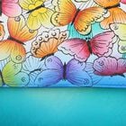 Sukriti 100% Leder - handbemalte Crossbody Tasche, Schmetterling Muster image number 7