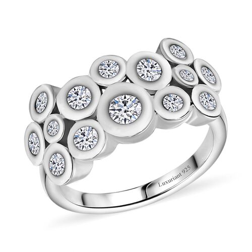 LUXURIANT DIAMOND - Lab Grown Diamant SI Ring 925 Silber rhodiniert (Größe 18.00) ca. 1.00 ct image number 3