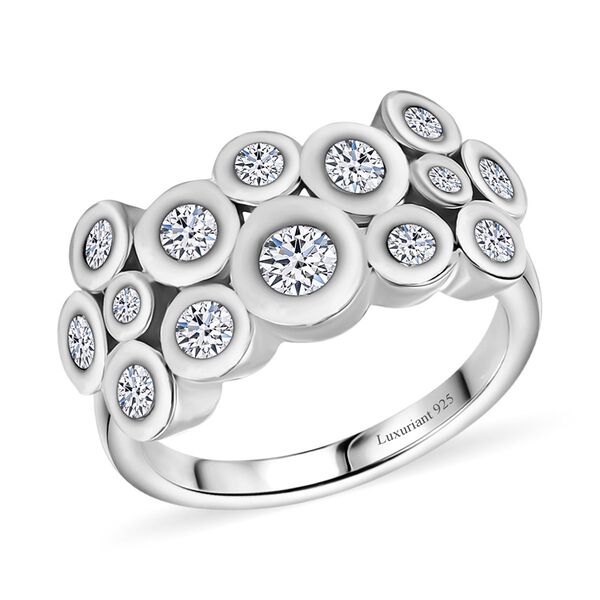 LUXURIANT SI Labor Diamant Ring, 925 Silber rhodiniert - 1 ct. image number 3