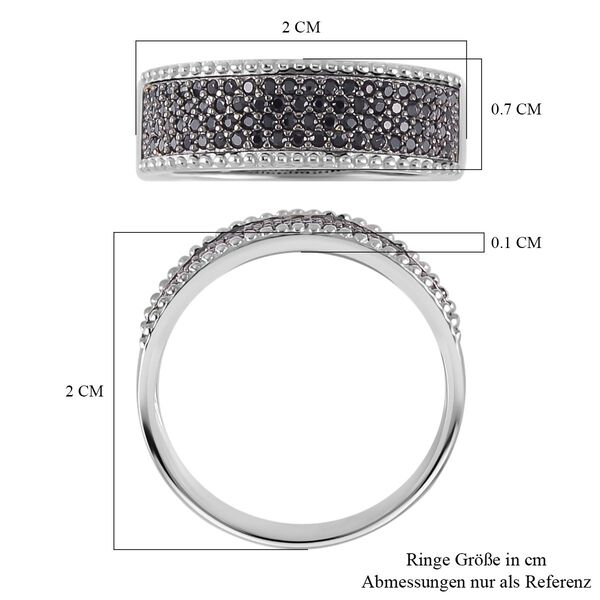 Schwarzer Spinell-Bandring - 0,53 ct. image number 7