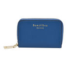 SENCILLEZ Geldbörse aus 100% echtem Leder und RFID Schutz, Größe 12x2x8 cm, Blau