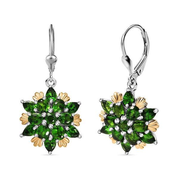 Nat&uuml;rliche Chromdiopsid-Ohrringe - 4,40 ct.