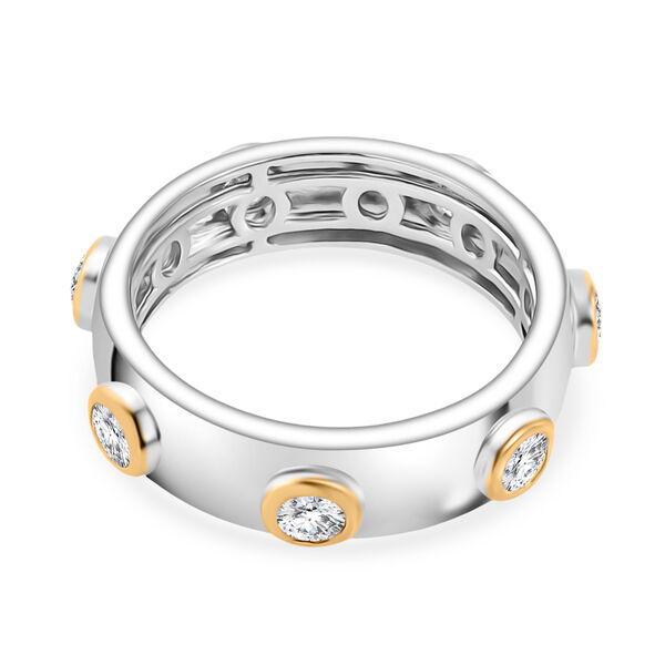 D&rsquo;Joy Moissanit zweifarbiger Bandring - 0,70 ct. image number 6