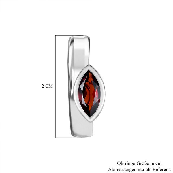 Roter Granat Ohrringe 925 Silber ca. 1.78 ct image number 6
