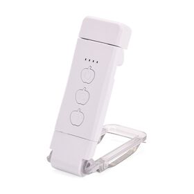 LED-Leselampe mit Clip, 3 Farbmodi, wiederaufladbar, 10,5x3,5 cm, Weiß