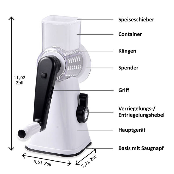 Obst- und Gem&uuml;seschneider, Wei&szlig; image number 10