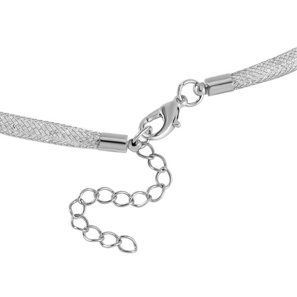 Gr&uuml;ner Aventurin, Wei&szlig;er Kristall Halskette ca. 45 cm Legierung ca. 26,50 ct. image number 4