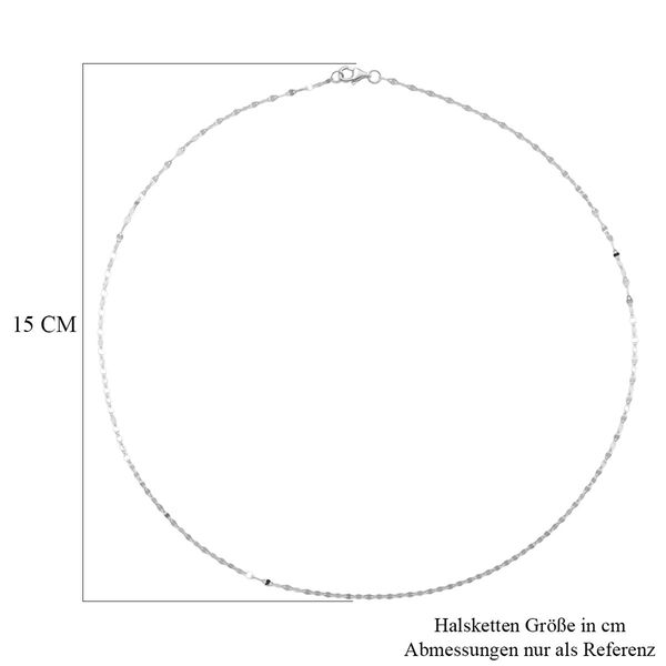 925 Silber rhodiniert Kette ca. 45 cm image number 6