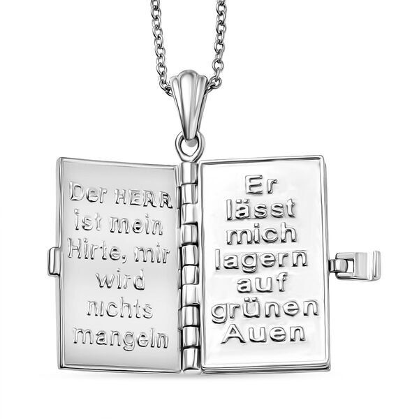 AA Feueropal heiliger Bibel-Anhänger mit 45cm Kette - 0,65 ct. image number 5