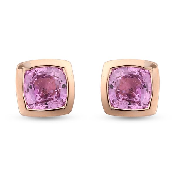 AA Rosa Saphir-Ohrstecker, 375 Ros&eacute;gold ca. 1.27 ct