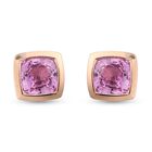 AA Rosa Saphir-Ohrstecker, 375 Roségold ca. 1.27 ct
