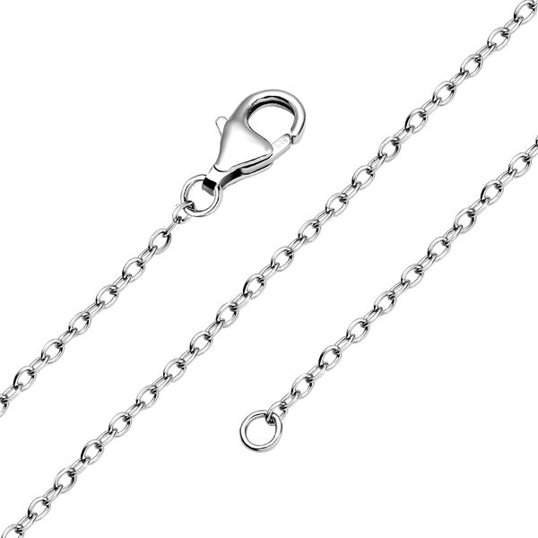 Tahiti Perlen (9-10 mm) und wei&szlig;e Zirkon Halskette, ca. 45 cm, 925 Silber rhodiniert ca. 0,61 ct image number 5