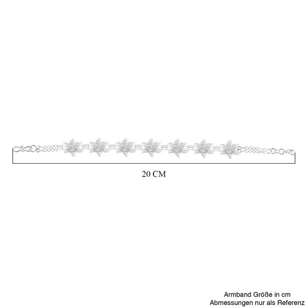 Royal Bali Kollektion - Florales Armband 19cm image number 3