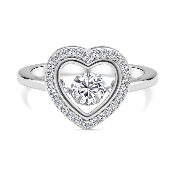 Wei&szlig;er Zirkonia-Ring - 1,02 ct.