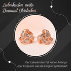 Liebesknoten weiße Diamant-Ohrstecker - 0,15 ct. image number 5