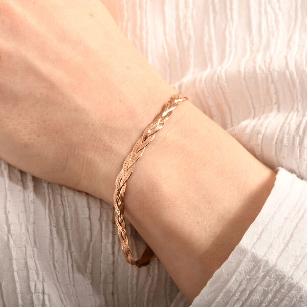 925 Silber ros&eacute;vergoldetArmband ca. 18 cm ca. 3,35g image number 1