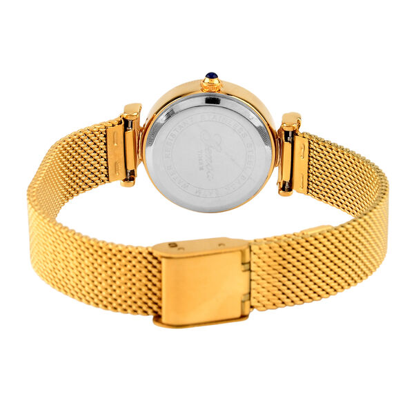 GENOA - Wei&szlig;er Zirkonia, Wei&szlig;es Perlmutt Schmuckset 316L Edelstahl IP-Gelbbeschichtung, Nickelfreies Messing IP-Gelbbeschichtung und Legierung IP-Gelbbeschichtung image number 3